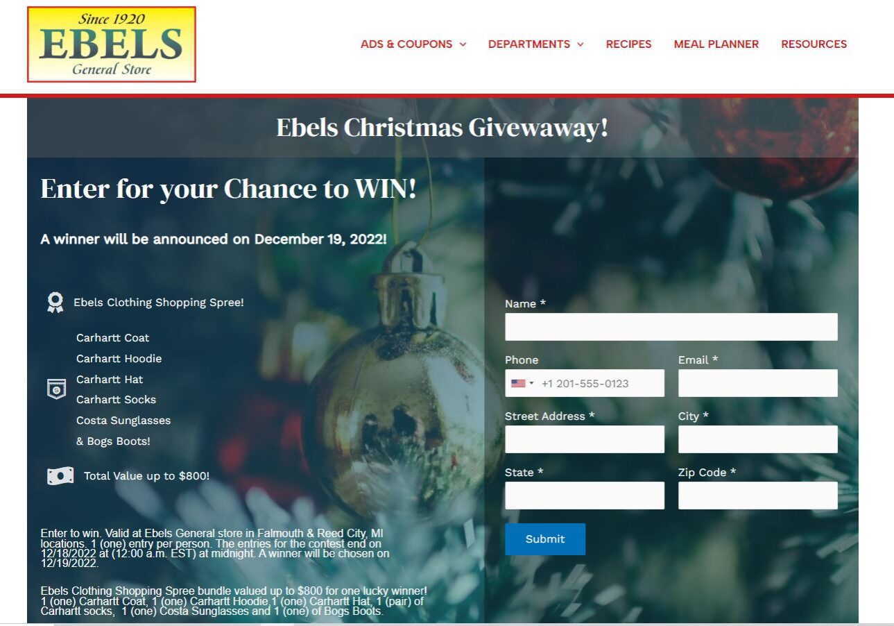 Ebels General Store Giveaway